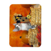 Schattige Herfst van Pork Chop / Autumn Cat / Kitt Magneet (Verticaal)