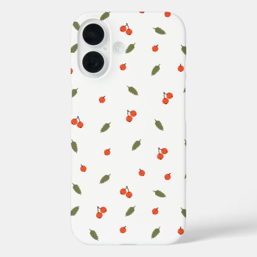 Schattige herfstbessen Minimalistische botanische Case-Mate iPhone Case (Achterkant)