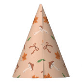 Schattige herfstboegpatroon feesthoedjes (Achterkant)