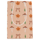 Schattige herfstboegpatroon medium cadeauzakje (Voorkant)