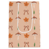 Schattige herfstboegpatroon medium cadeauzakje (Achterkant)