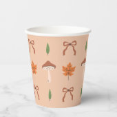 Schattige herfstboegpatroon papieren bekers (Voorkant)