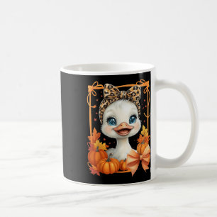 Schattige Herfstgans Coquette Luipaard Strikken Po Koffiemok
