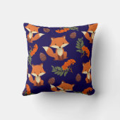 Schattige herfstgekleurd vossenkussen voor kindere kussen (Achterkant)