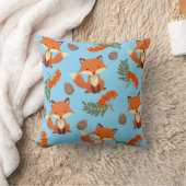 Schattige herfstgekleurd vossenkussen voor kindere kussen (Deken)