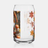 Schattige Herfstkabouter en Herfstbladeren Glas Ca (Links)