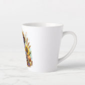 Schattige herfstkalkoen latte mok (Rechts)