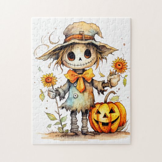 Schattige herfstschaap legpuzzel (Verticaal)