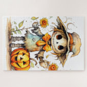 Schattige herfstschaapman legpuzzel (Horizontaal)