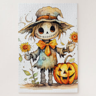 Schattige herfstschaapman legpuzzel