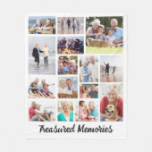 Schattige herinneringen 15 Foto Fleece Deken (Voorkant)