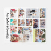 Schattige herinneringen 15 Foto Fleece Deken (Voorkant (Horizontaal))