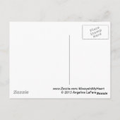 Schattige herinneringen" Vogel Briefkaart (Achterkant)