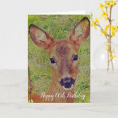 schattige hert 60e verjaardag kaart (Gele Bloem)