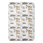 Schattige hert Buck Bull Elk Hand getrokken Badmat (Voorkant Verticaal)