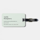 Schattige hert omgeven door Rozen Bagagelabel (Achterkant horizontaal)