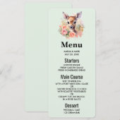 Schattige hert omgeven door Rozen Kaart (Voorkant / Achterkant)