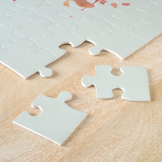 Schattige hert omgeven door Rozen Legpuzzel (Zijkant)