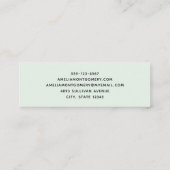 Schattige hert omgeven door Rozen Mini Visitekaartje (Achterkant)