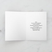 Schattige hert omgeven door Rozen Moederdag Kaart (Binnen)