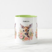 Schattige hert omgeven door Rozen Mok (Midden)