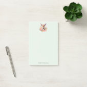 Schattige hert omgeven door Rozen Post-it® Notes (Kantoor)