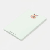Schattige hert omgeven door Rozen Post-it® Notes (Schuin)