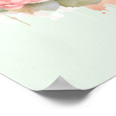 Schattige hert omgeven door Rozen Poster (Hoek)