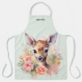 Schattige hert omgeven door Rozen Schort (Voorkant)