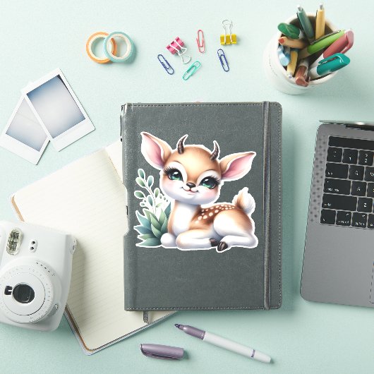 Schattige! Herten Custom Cut Scrapbooking Sticker (iPad Cover)