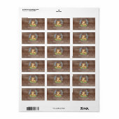 Schattige herten jongens Baby shower adreslabel Etiket (Full Sheet)