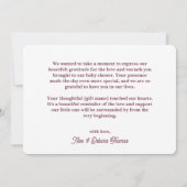 Schattige Herten Roze Pet Sjaal Winter Wonderland  Bedankkaart (Achterkant)