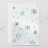 Schattige Herten Winter Onederland Verjaardag Kaart (Achterkant)