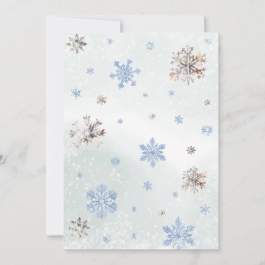 Schattige Herten Winter Onederland Verjaardag Kaart (Achterkant)