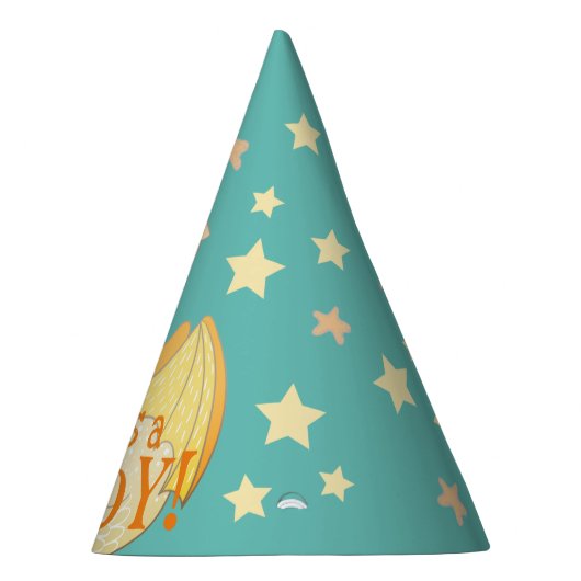 Schattige Het is een Baby Boy Verjaardagsdraak  Feesthoedjes (Rechts)