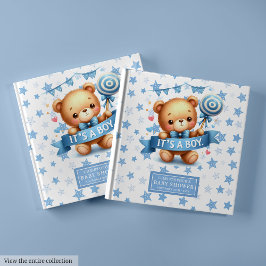 Schattige Het is een Boy Baby shower Guest Book om Gastenboek