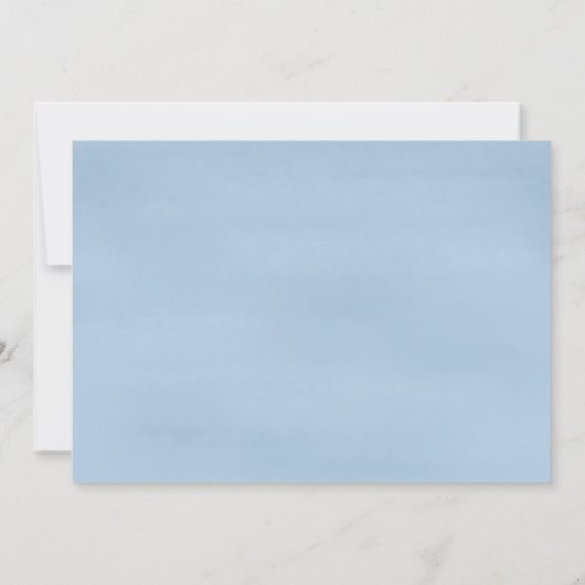 Schattige Het is een Boy Blue Baby shower Custom Kaart (Achterkant)