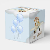 Schattige "Het is een jongen!" Baby shower of Doua Bedankdoosjes (Achterkant)