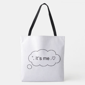 "Schattige 'Het Is Mij' Spreekballon Witte Boodsch Tote Bag