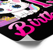 Schattige Het is Mijn 13e Verjaardag Kat Eenhoorn  Poster (Hoek)