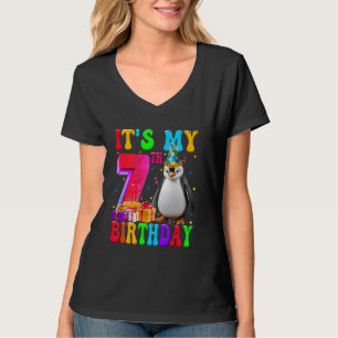 Schattige Het is mijn 7e verjaardag 7 jaar oude pi T-shirt