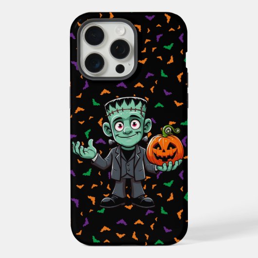 Schattige, het monster van cartoon Frankenstein iPhone Hoesje (Achterkant)
