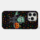 Schattige, het monster van cartoon Frankenstein iPhone Hoesje (Achterkant horizontaal)