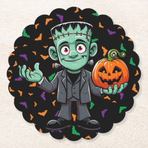 Schattige, het monster van cartoon Frankenstein Kartonnen Onderzetters