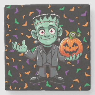 Schattige, het monster van cartoon Frankenstein Stenen Onderzetter