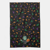 Schattige, het monster van cartoon Frankenstein Theedoek (Verticaal)