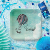 Schattige Hete Luchtballon Papier Bord (Feest)