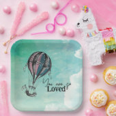 Schattige Hete Luchtballon Papier Bord (Feest)