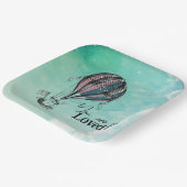 Schattige Hete Luchtballon Papier Bord (Gebogen)