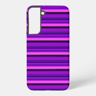 Schattige hete zwarte paarse strepen samsung galaxy hoesje